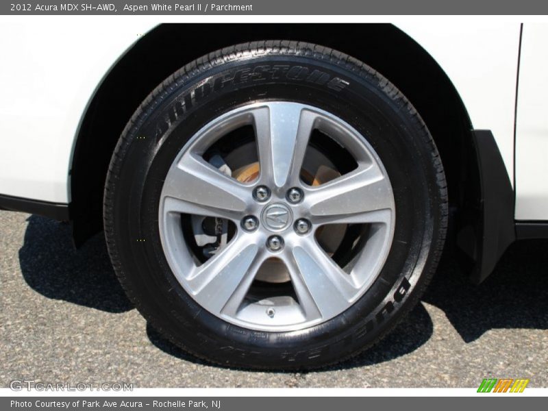 Aspen White Pearl II / Parchment 2012 Acura MDX SH-AWD