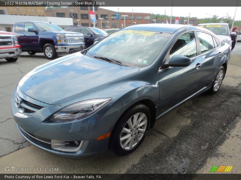 Steel Blue / Black 2012 Mazda MAZDA6 i Touring Sedan