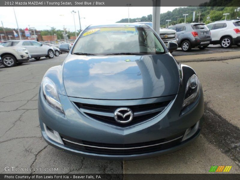 Steel Blue / Black 2012 Mazda MAZDA6 i Touring Sedan