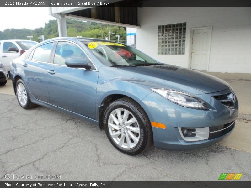Steel Blue / Black 2012 Mazda MAZDA6 i Touring Sedan