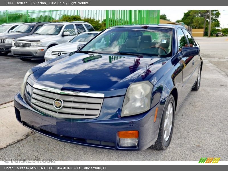 Blue Chip / Light Neutral 2004 Cadillac CTS Sedan
