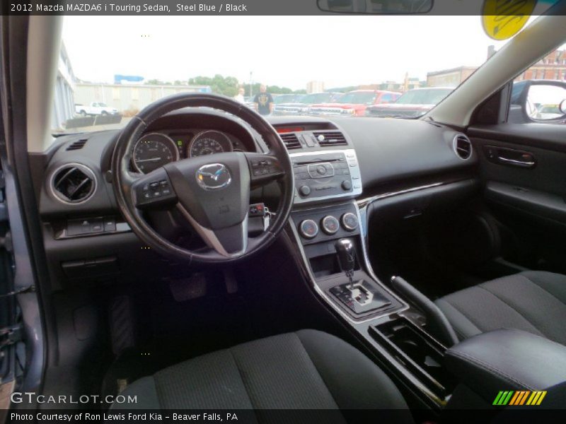 Steel Blue / Black 2012 Mazda MAZDA6 i Touring Sedan