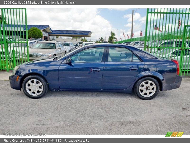 Blue Chip / Light Neutral 2004 Cadillac CTS Sedan