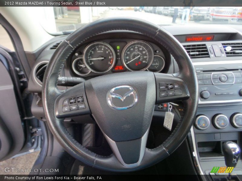 Steel Blue / Black 2012 Mazda MAZDA6 i Touring Sedan