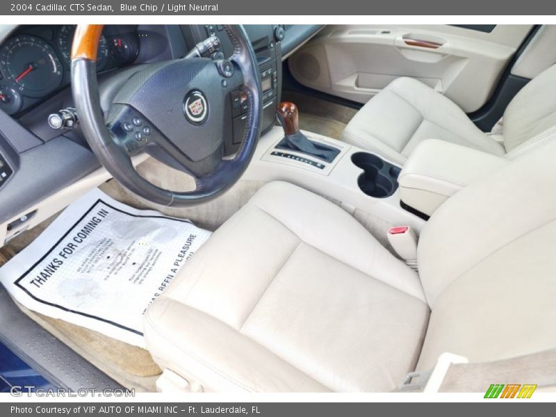 Blue Chip / Light Neutral 2004 Cadillac CTS Sedan