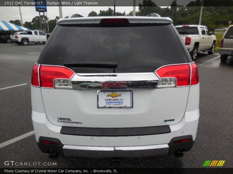 Olympic White / Light Titanium 2012 GMC Terrain SLT