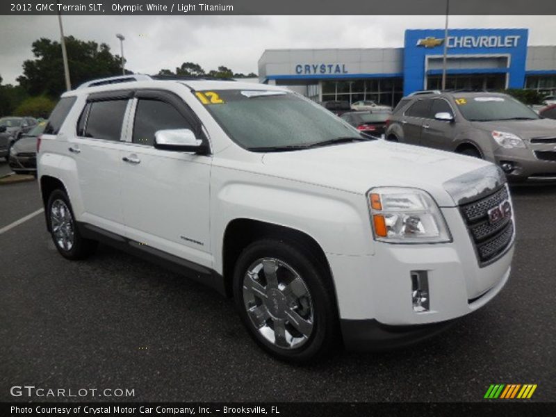 Olympic White / Light Titanium 2012 GMC Terrain SLT