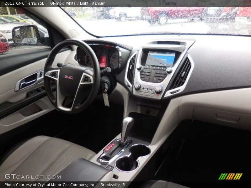 Olympic White / Light Titanium 2012 GMC Terrain SLT