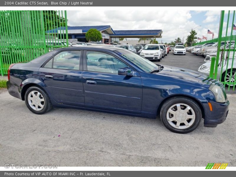 Blue Chip / Light Neutral 2004 Cadillac CTS Sedan