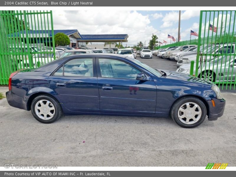 Blue Chip / Light Neutral 2004 Cadillac CTS Sedan