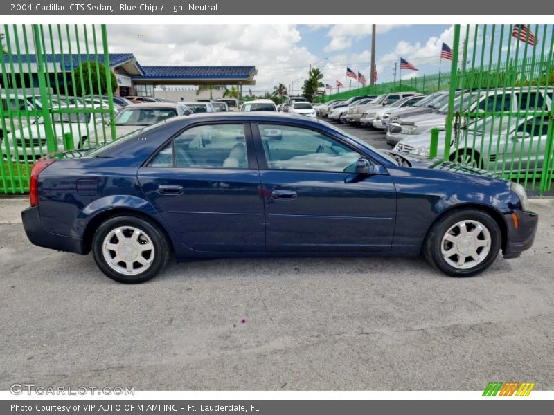 Blue Chip / Light Neutral 2004 Cadillac CTS Sedan