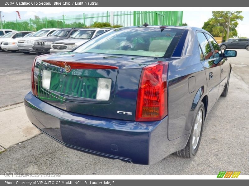 Blue Chip / Light Neutral 2004 Cadillac CTS Sedan