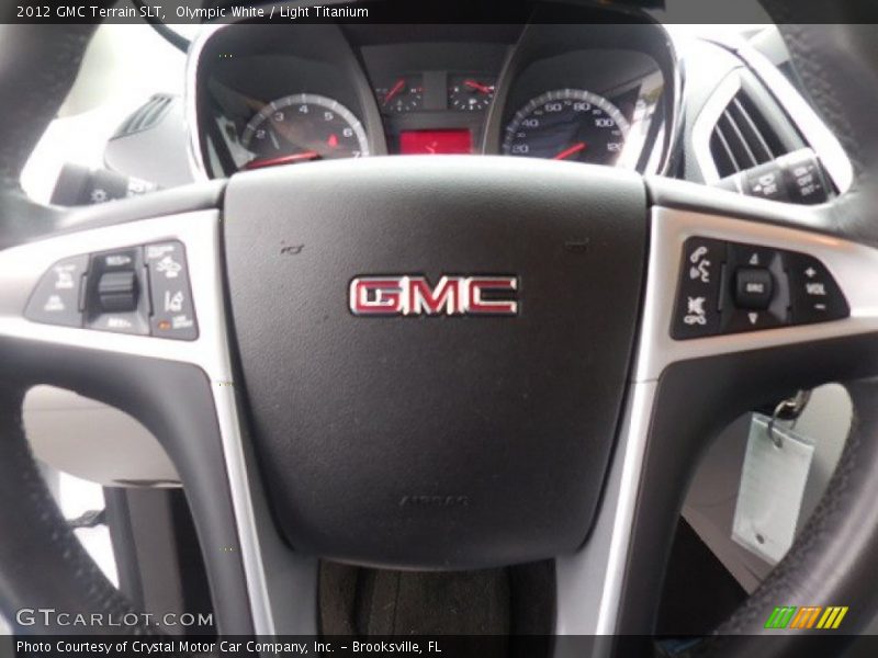 Olympic White / Light Titanium 2012 GMC Terrain SLT