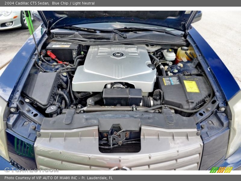 Blue Chip / Light Neutral 2004 Cadillac CTS Sedan