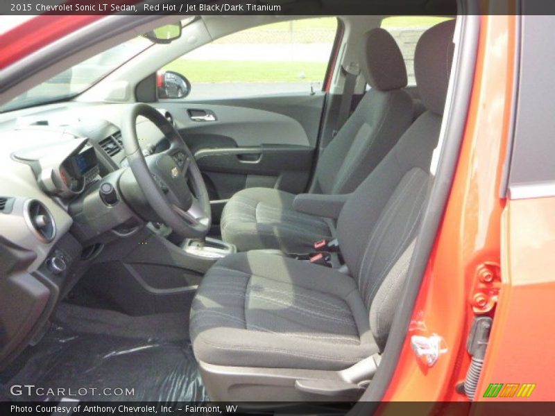 Red Hot / Jet Black/Dark Titanium 2015 Chevrolet Sonic LT Sedan