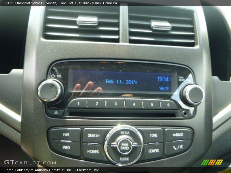 Red Hot / Jet Black/Dark Titanium 2015 Chevrolet Sonic LT Sedan