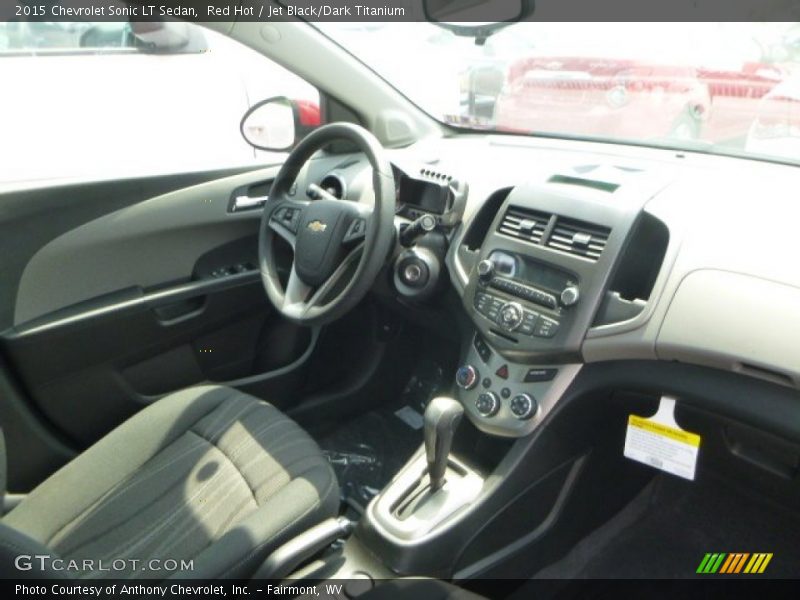 Red Hot / Jet Black/Dark Titanium 2015 Chevrolet Sonic LT Sedan