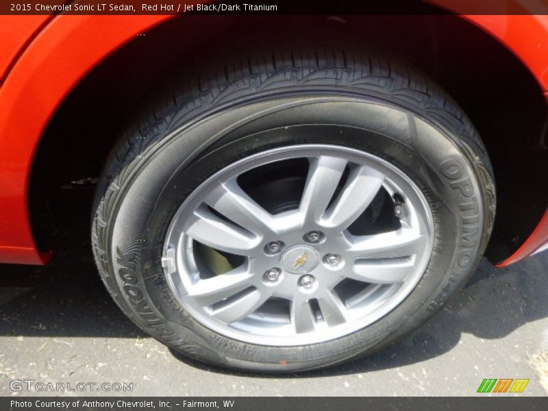 Red Hot / Jet Black/Dark Titanium 2015 Chevrolet Sonic LT Sedan