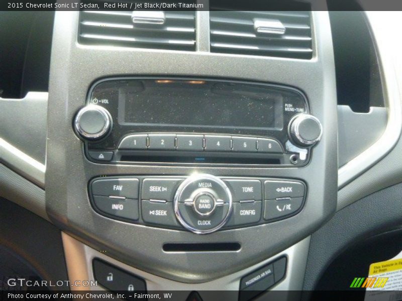 Red Hot / Jet Black/Dark Titanium 2015 Chevrolet Sonic LT Sedan