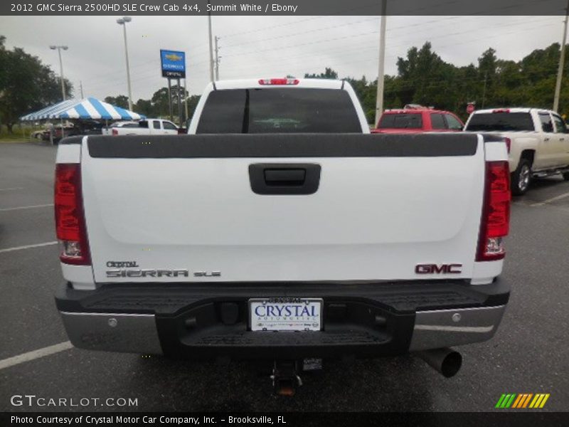 Summit White / Ebony 2012 GMC Sierra 2500HD SLE Crew Cab 4x4
