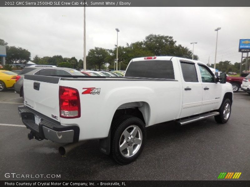 Summit White / Ebony 2012 GMC Sierra 2500HD SLE Crew Cab 4x4