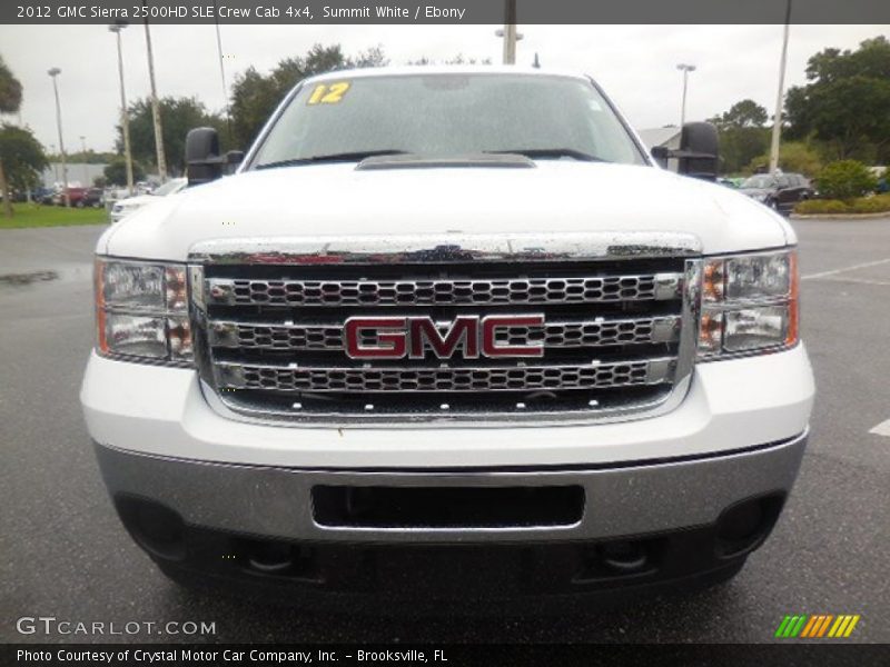 Summit White / Ebony 2012 GMC Sierra 2500HD SLE Crew Cab 4x4