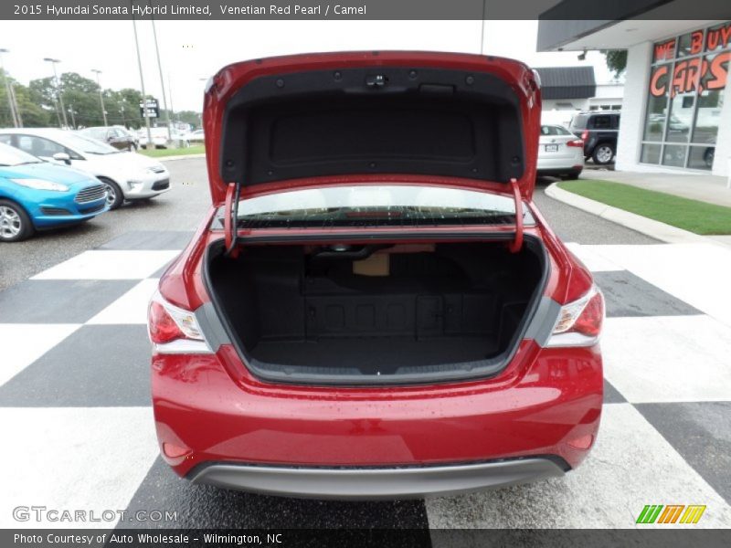 Venetian Red Pearl / Camel 2015 Hyundai Sonata Hybrid Limited
