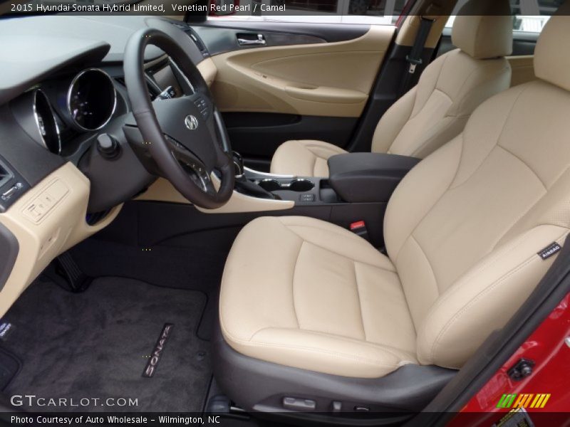 Venetian Red Pearl / Camel 2015 Hyundai Sonata Hybrid Limited