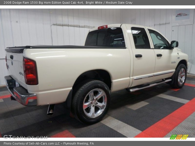 Bright White / Medium Slate Gray 2008 Dodge Ram 1500 Big Horn Edition Quad Cab 4x4