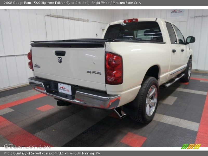 Bright White / Medium Slate Gray 2008 Dodge Ram 1500 Big Horn Edition Quad Cab 4x4