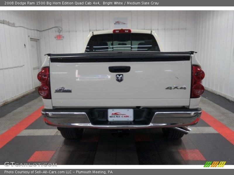 Bright White / Medium Slate Gray 2008 Dodge Ram 1500 Big Horn Edition Quad Cab 4x4