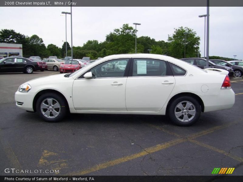 White / Gray 2008 Chevrolet Impala LT