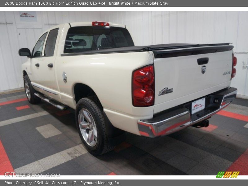 Bright White / Medium Slate Gray 2008 Dodge Ram 1500 Big Horn Edition Quad Cab 4x4