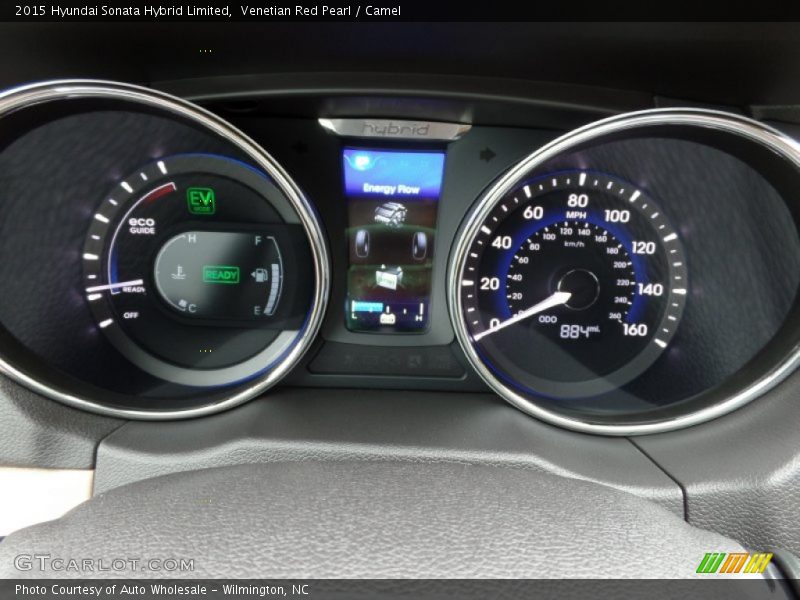 Venetian Red Pearl / Camel 2015 Hyundai Sonata Hybrid Limited