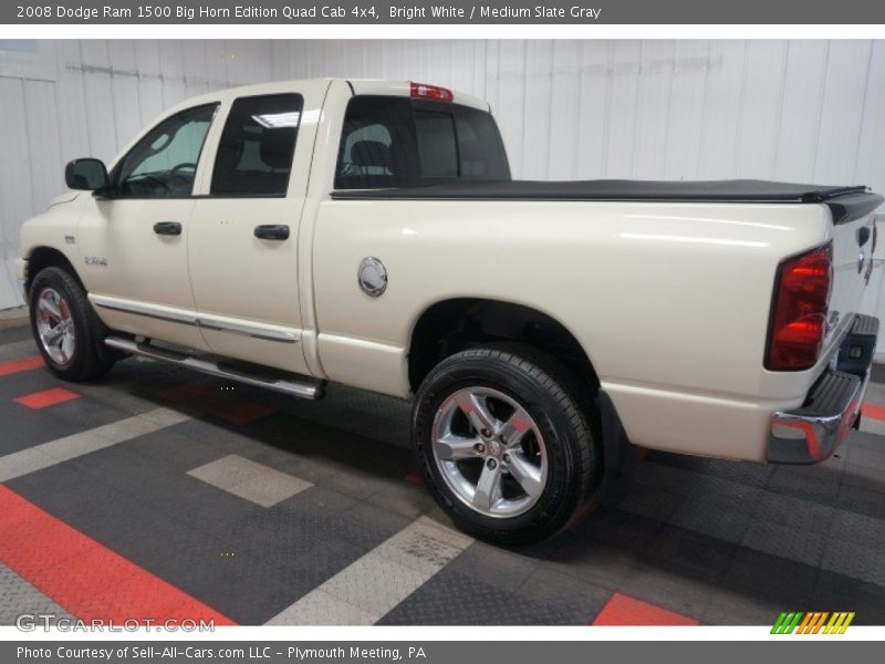 Bright White / Medium Slate Gray 2008 Dodge Ram 1500 Big Horn Edition Quad Cab 4x4