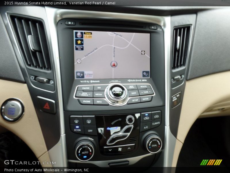 Venetian Red Pearl / Camel 2015 Hyundai Sonata Hybrid Limited
