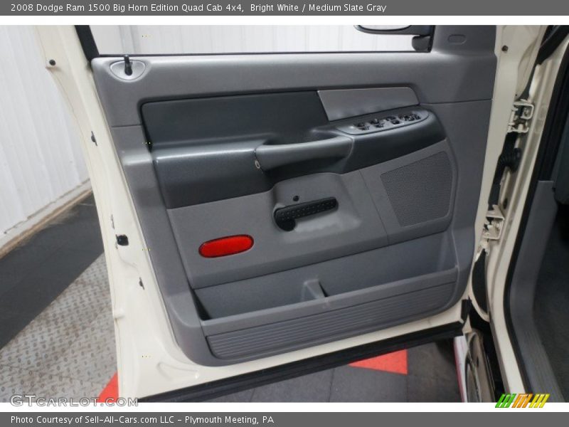 Bright White / Medium Slate Gray 2008 Dodge Ram 1500 Big Horn Edition Quad Cab 4x4