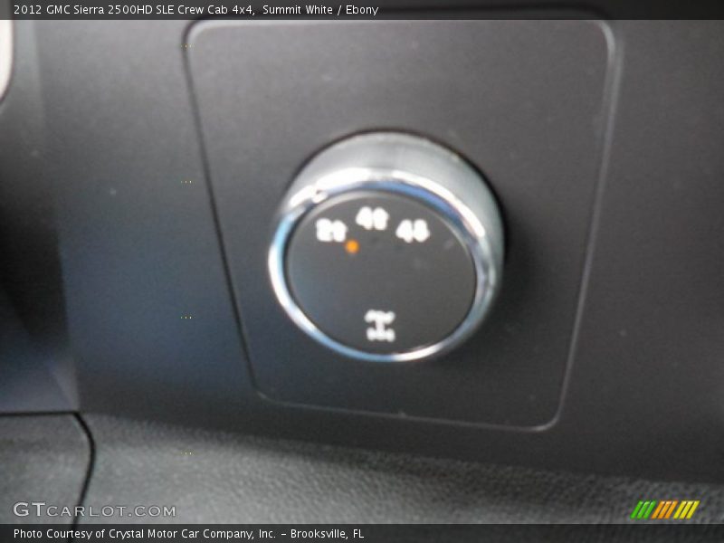 Summit White / Ebony 2012 GMC Sierra 2500HD SLE Crew Cab 4x4
