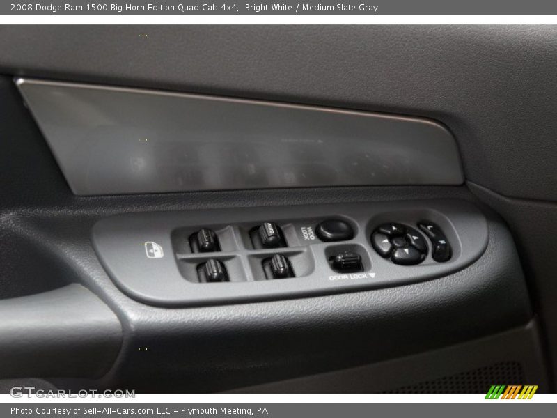 Bright White / Medium Slate Gray 2008 Dodge Ram 1500 Big Horn Edition Quad Cab 4x4