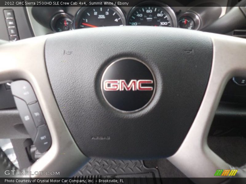 Summit White / Ebony 2012 GMC Sierra 2500HD SLE Crew Cab 4x4