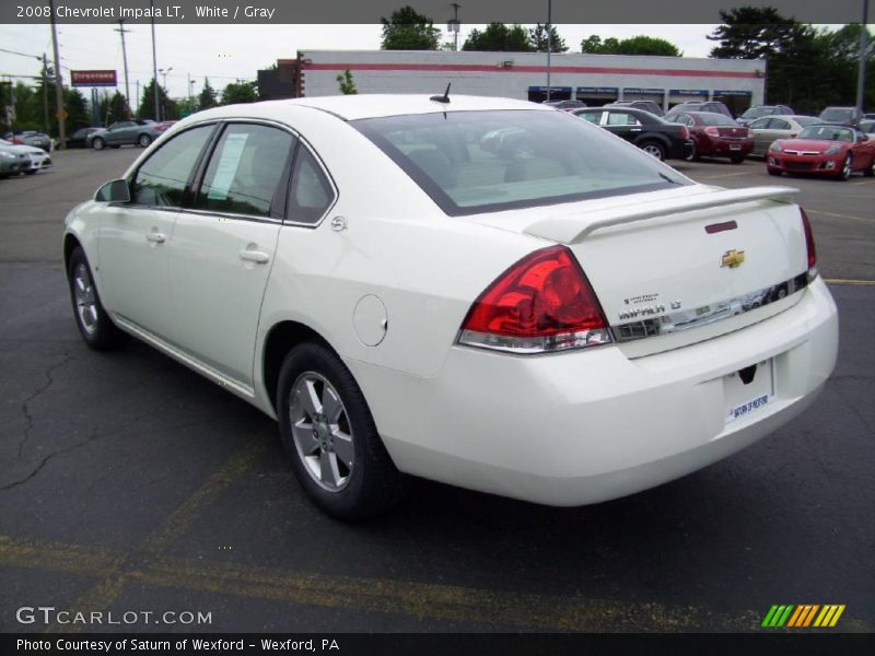 White / Gray 2008 Chevrolet Impala LT