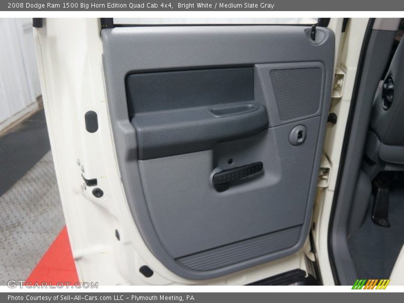 Bright White / Medium Slate Gray 2008 Dodge Ram 1500 Big Horn Edition Quad Cab 4x4