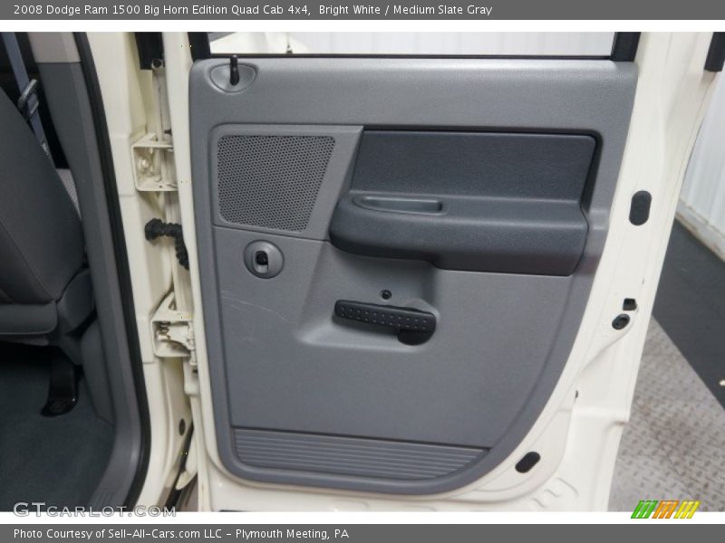 Bright White / Medium Slate Gray 2008 Dodge Ram 1500 Big Horn Edition Quad Cab 4x4
