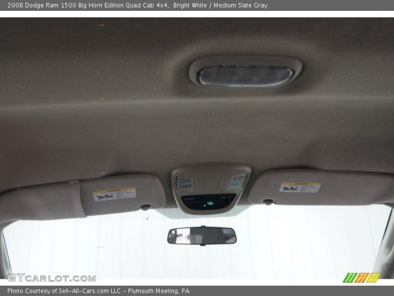 Bright White / Medium Slate Gray 2008 Dodge Ram 1500 Big Horn Edition Quad Cab 4x4