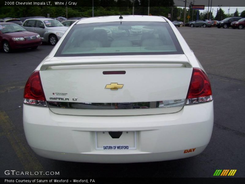 White / Gray 2008 Chevrolet Impala LT