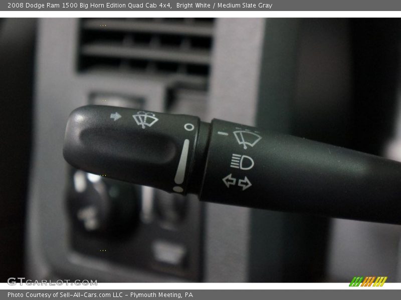 Bright White / Medium Slate Gray 2008 Dodge Ram 1500 Big Horn Edition Quad Cab 4x4