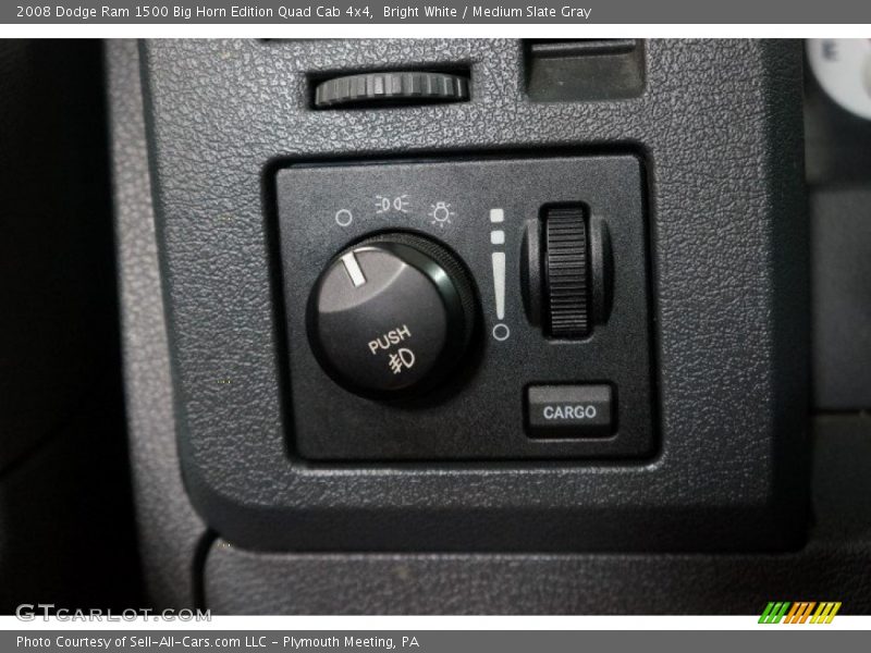 Bright White / Medium Slate Gray 2008 Dodge Ram 1500 Big Horn Edition Quad Cab 4x4