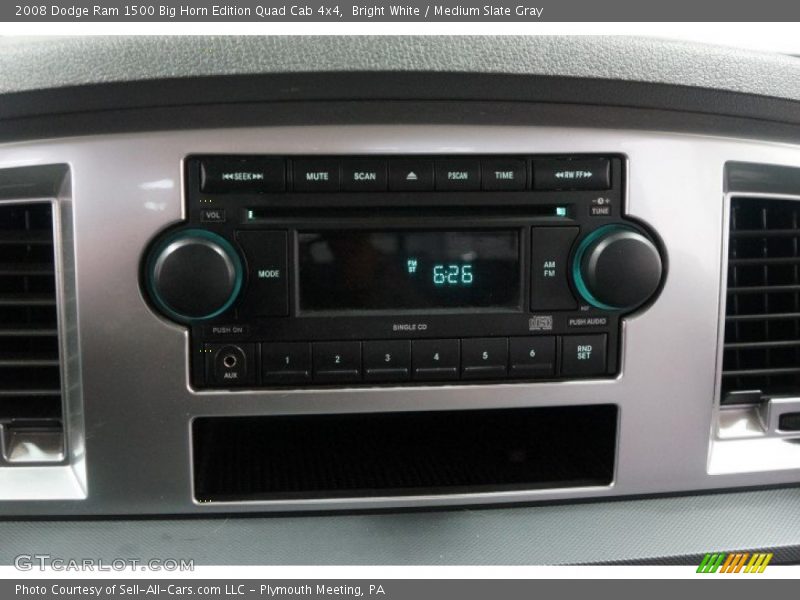 Bright White / Medium Slate Gray 2008 Dodge Ram 1500 Big Horn Edition Quad Cab 4x4