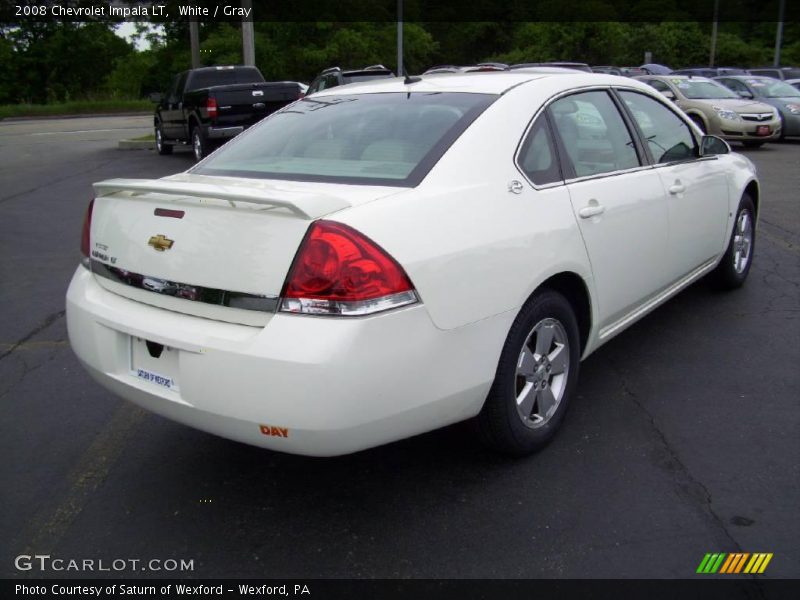 White / Gray 2008 Chevrolet Impala LT