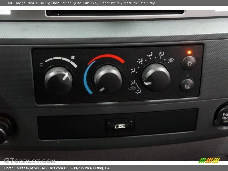 Bright White / Medium Slate Gray 2008 Dodge Ram 1500 Big Horn Edition Quad Cab 4x4
